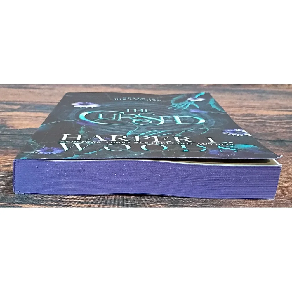 The Cursed Harper L Woods Coven‎ Series Book 2 Paperback Purple Sprayed Edges